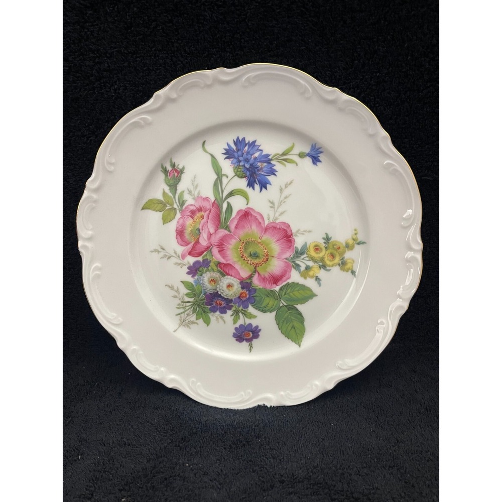 Bavaria West Germany Plate Hand Painted 9"